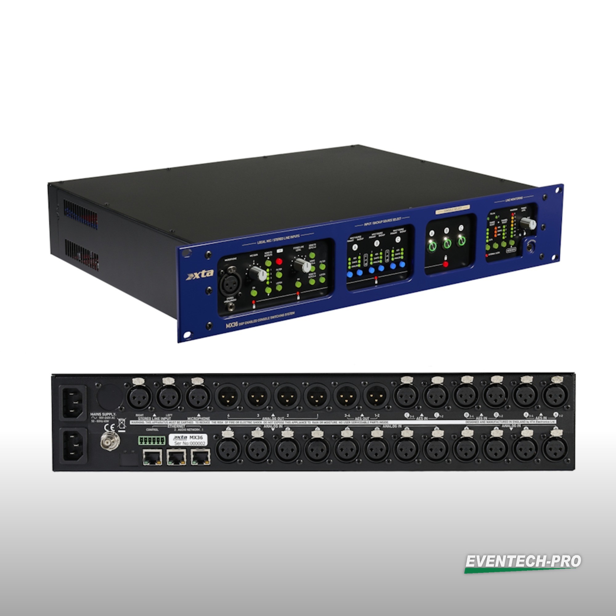 XTA MX36 Console Switch Analog/AES/Dante