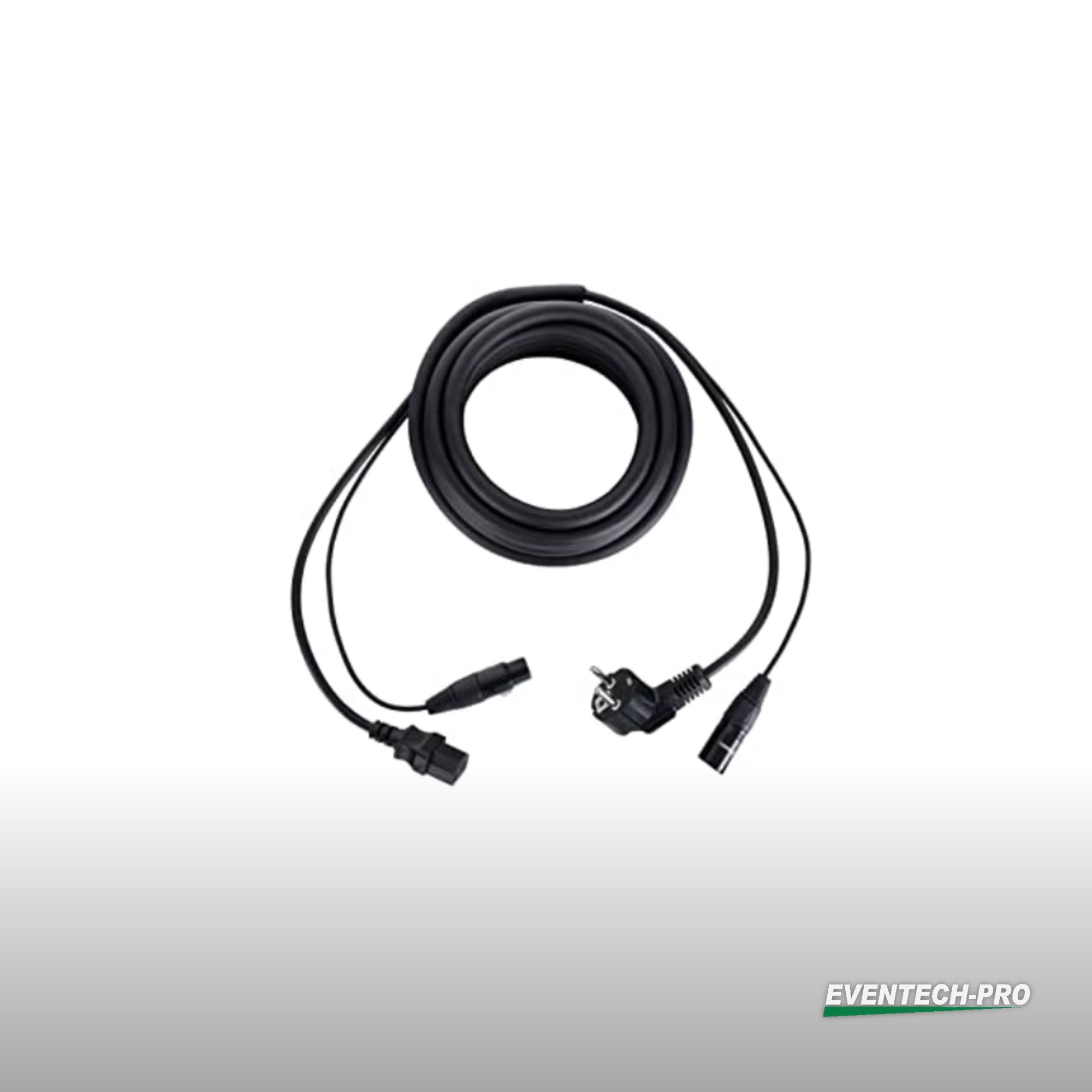 Kombikabel XLR/Schuko > Kaltgeräte, 10m