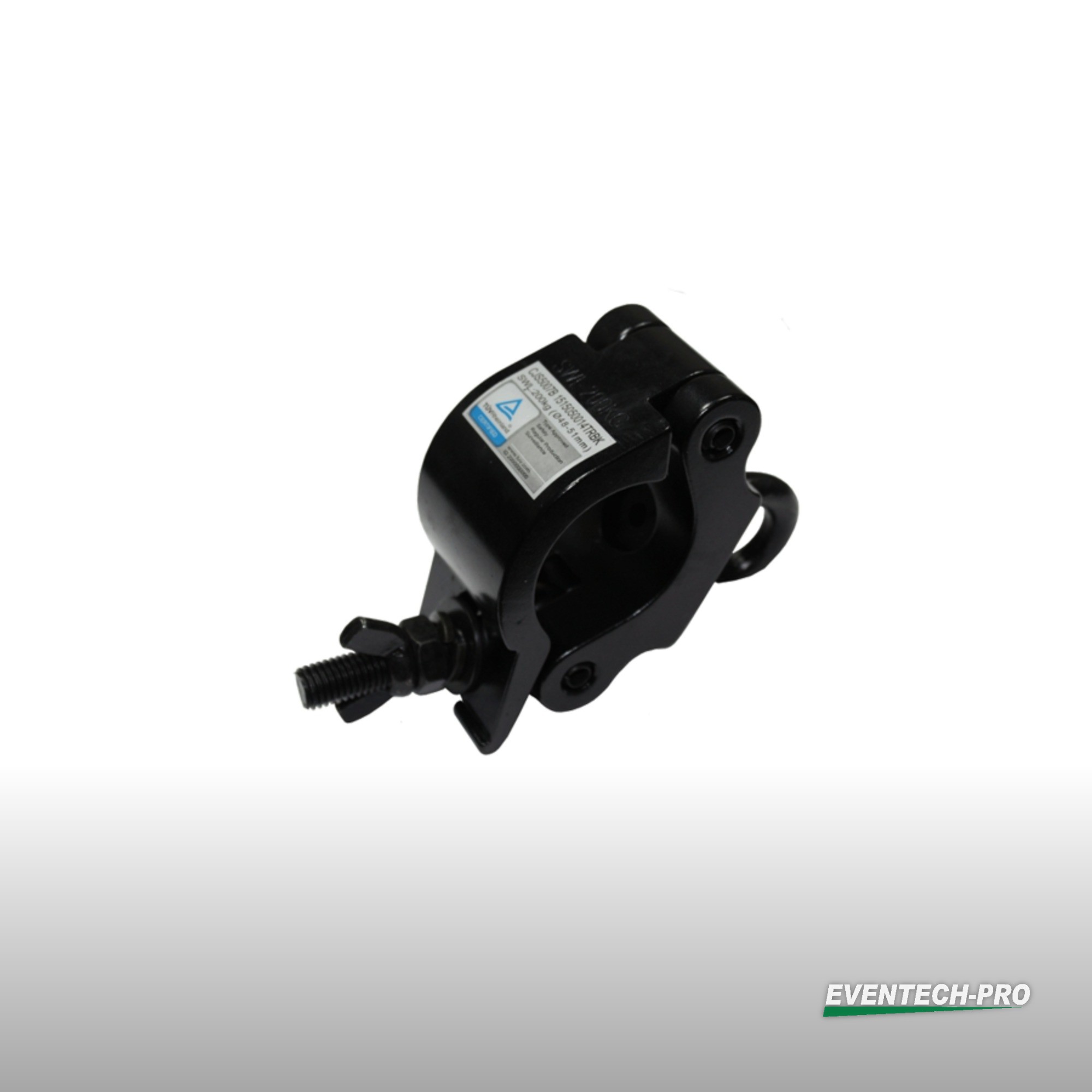 Half-Coupler mit Ringöse SWL 100kg, schwarz