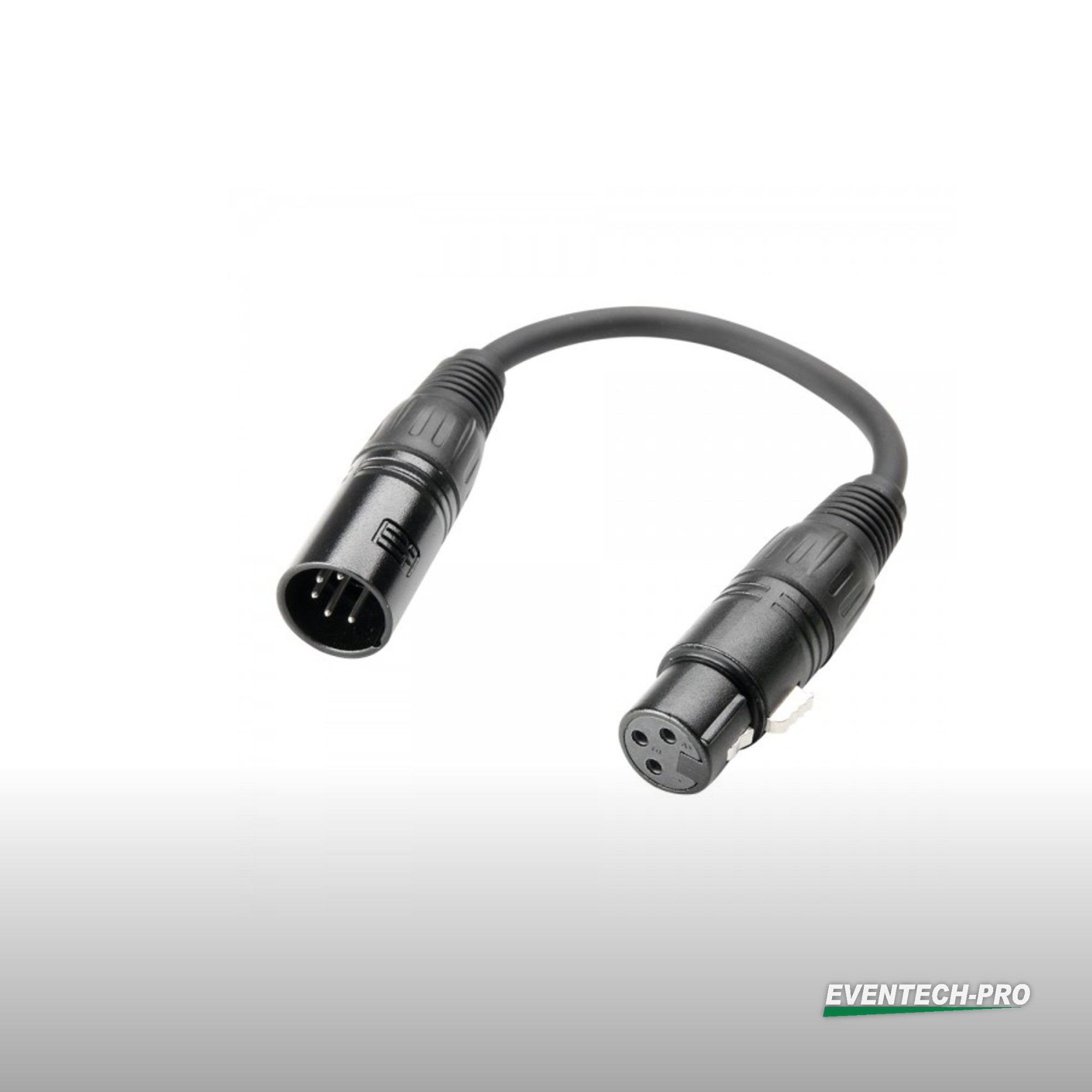 Adapter DMX 5pol (male) - 3pol (female)